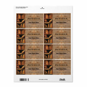 Étiquette De la bibliothèque de (votre nom)