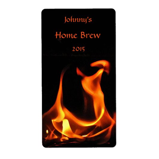 Étiquette de la bière de feu dansante (Devant)