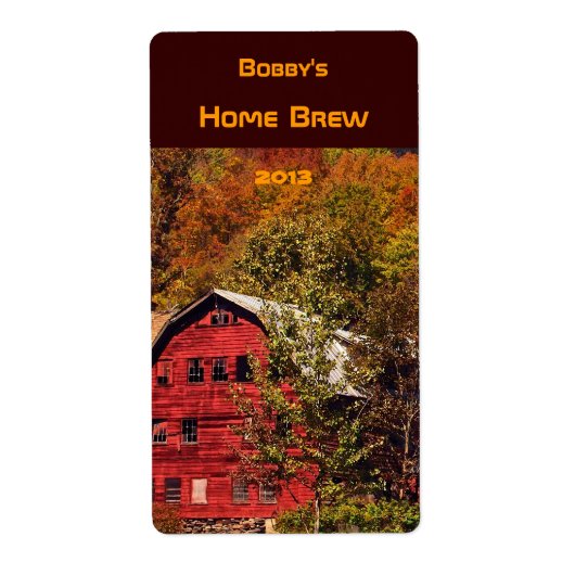 Étiquette de la bière de l'automne Red Barn (Devant)