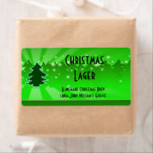 Étiquette de la bière de Noël (En situation)
