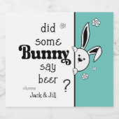 Étiquette de la bière de Pâques, Bunny a-t-il dit  (Étiquettes simples)