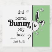 Étiquette de la bière de Pâques, Bunny a-t-il dit  (Étiquettes simples)