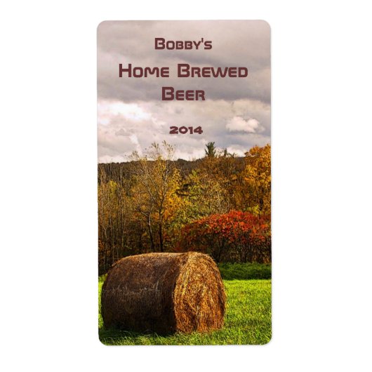 Étiquette de la bière de récolte d'automne (Devant)
