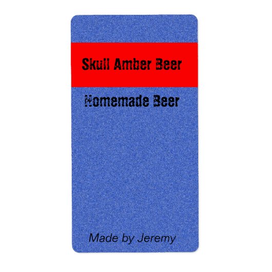 Étiquette de la bière Denim (Devant)