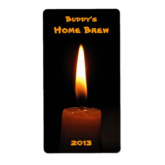 Étiquette de la bière flamme de bougie (Devant)