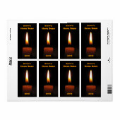 Étiquette de la bière flamme de bougie (Feuille entière)
