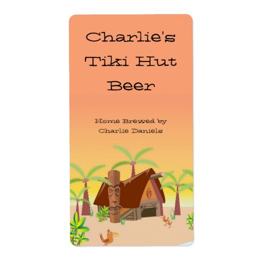 Étiquette de la bière Tiki Hut (Devant)