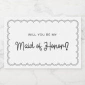 Étiquette de la bougie de la servante de la fronti (Étiquettes simples)