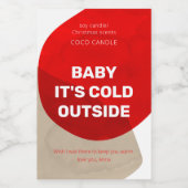 Étiquette de la bougie de Noël (Étiquettes simples)