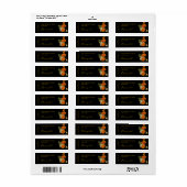 Étiquette de la bougie Marigold (Feuille entière)