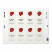 Étiquette DE LA BOUGIE ROUGE DE FRUITES FRAÎCHES P (Feuille entière)