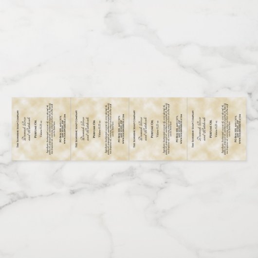 Étiquette de la bouteille à rouleaux de style Parc (Étiquettes simples)