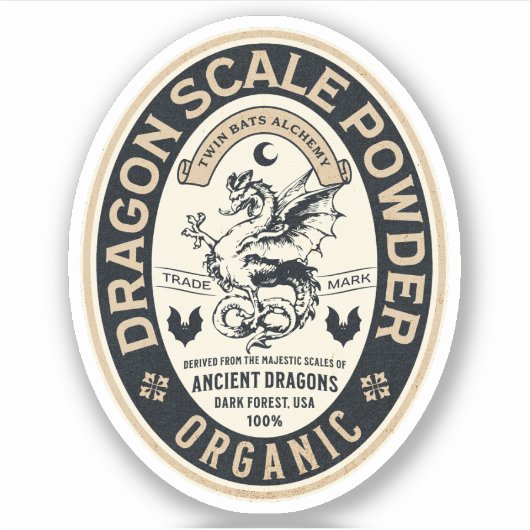 Étiquette de la bouteille d'apothèque d'Halloween (Devant)