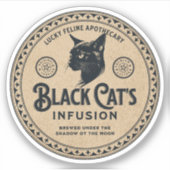 Étiquette de la bouteille d'apothèque d'Halloween (Devant)