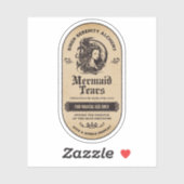 Étiquette de la bouteille d'apothèque d'Halloween  (Feuille)