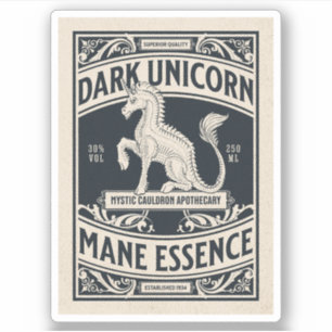 Étiquette de la bouteille d'apothèque d'Halloween