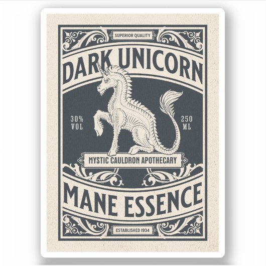 Étiquette de la bouteille d'apothèque d'Halloween (Devant)