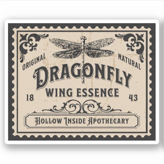 Étiquette de la bouteille d'apothèque d'Halloween  (Devant)