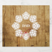 Étiquette de la bouteille de bière de Noël papa ru (Étiquettes simples)