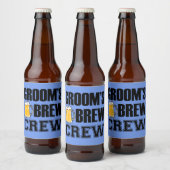 Étiquette de la bouteille de bière Groom's Brew Cr (Bouteilles)