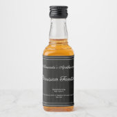 Étiquette de la bouteille de parfum en marbre noir (Devant)