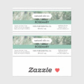 Étiquette de la bouteille de parfum pour huiles es (Feuille)