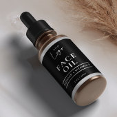 Étiquette de la bouteille de soins cosmétiques Bla