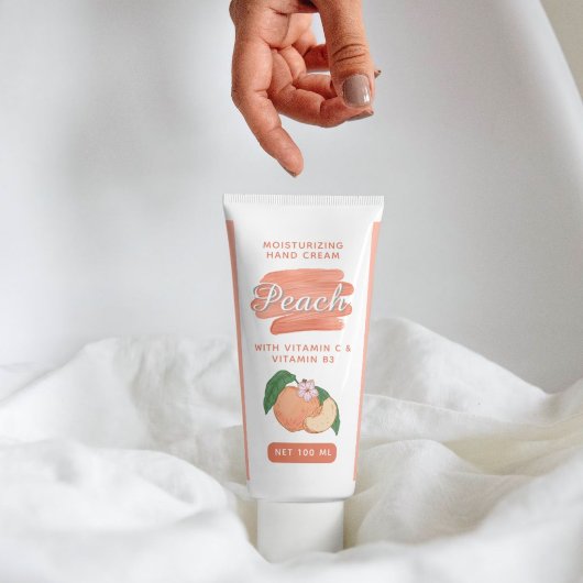 Étiquette de la bouteille de soins de beauté de la