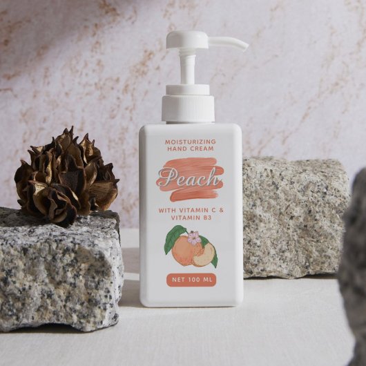 Étiquette de la bouteille de soins de beauté de la