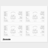 Étiquette de la bouteille de soins minimaux Chic L (Feuille)