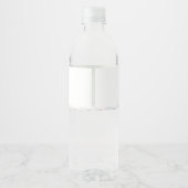 Étiquette de la bouteille d'eau Baby shower de l'o (Dos)