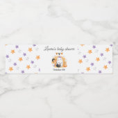 Étiquette de la bouteille d'eau de Baby shower de  (Étiquettes simples)