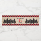 Étiquette de la bouteille d'eau de la fête d'anniv (Étiquettes simples)