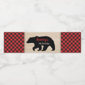 Étiquette de la bouteille d'eau de la fête d'anniv (Étiquettes simples)