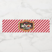 Étiquette de la bouteille d'eau de la nuit de Noël (Étiquettes simples)