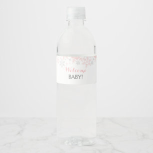 Étiquette de la bouteille d'eau du petit Baby show