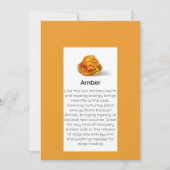 Étiquette de la carte d'affichage en cristal d'amb (Devant)