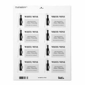 Étiquette De la cave à vin (Feuille entière)