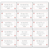 Étiquette de la collection de Mariages de cartes d (Devant)