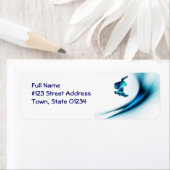 Étiquette de la conception de snowboard (En situation)