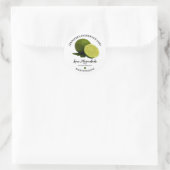 Étiquette de la confiture de chaux maison (Sac)