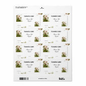 Étiquette de la cosmétique (Feuille entière)