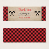 Étiquette de la fête d'anniversaire du garçon Lumb (Devant & derrière)