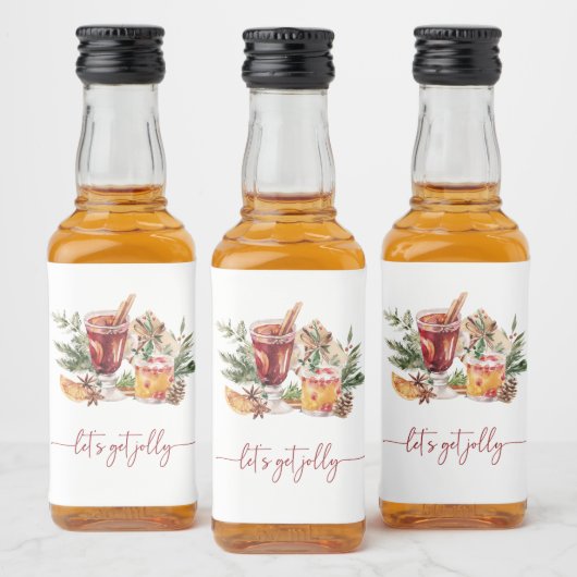 Étiquette de la fête de Noël (Bouteilles)