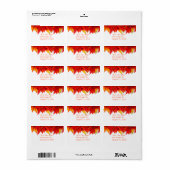 Étiquette de la journée de Thanksgiving (Feuille entière)