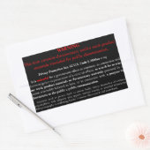 Étiquette de la Loi sur la protection des renseign (Enveloppe)