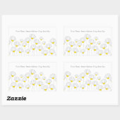 Étiquette de la marguerite tirée à la main (Feuille)