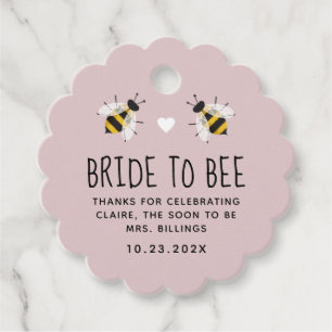 Étiquette de la mariée à Bee Honey Douche Favorise
