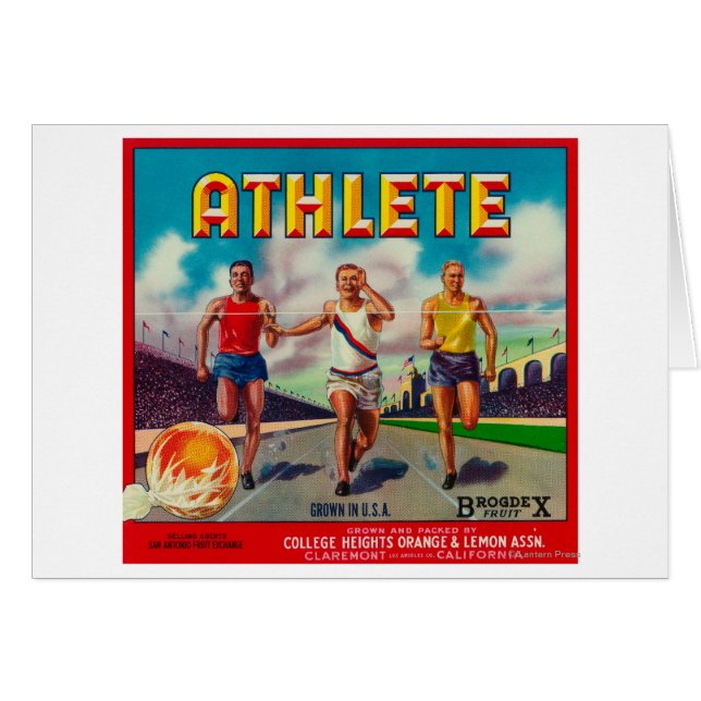 Étiquette de la marque Athlete Citrus (Devant horizontal)