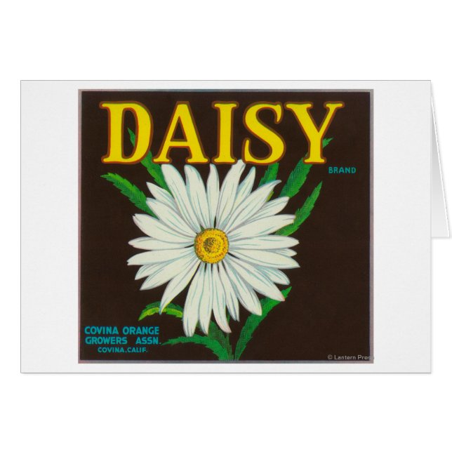 Étiquette de la marque Daisy Citrus Crate (Devant horizontal)
